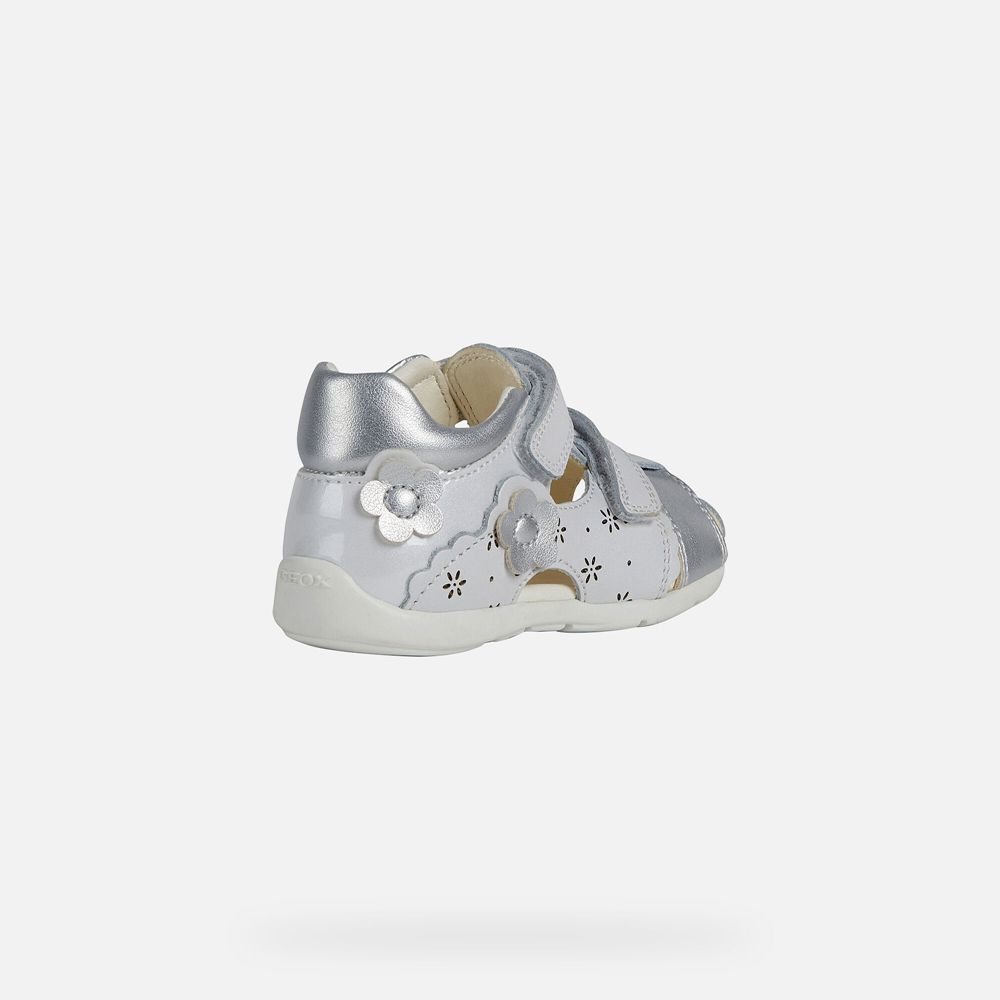 Geox Sandals Silver Kaytan Girl - Geox Baby Shoes - PCXKOJ094